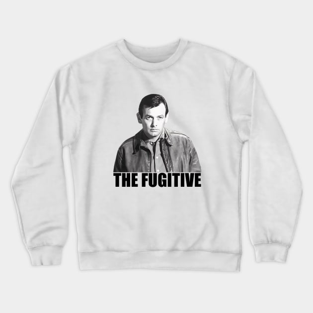 The Fugitive - David Janssen Crewneck Sweatshirt by wildzerouk